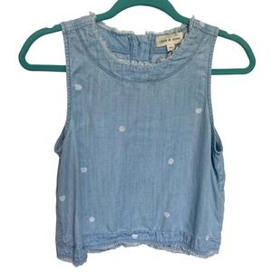 Cloth & Stone Polka Dot Button Back Top Women's XS